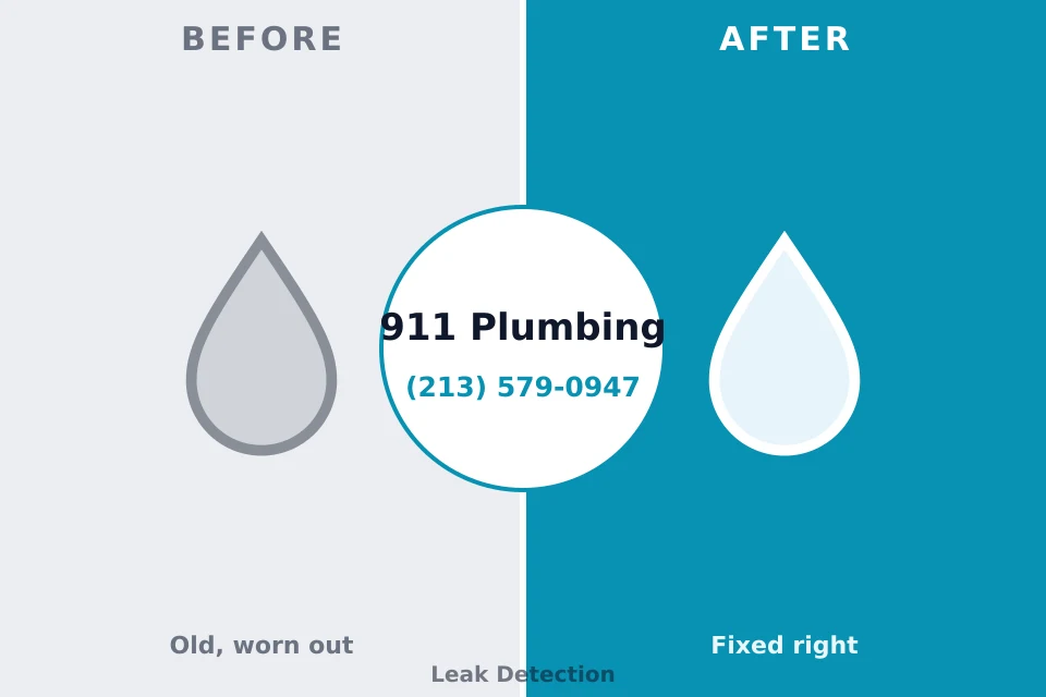 Before and after: plumbing repair On Top of the World Designated Place, FL